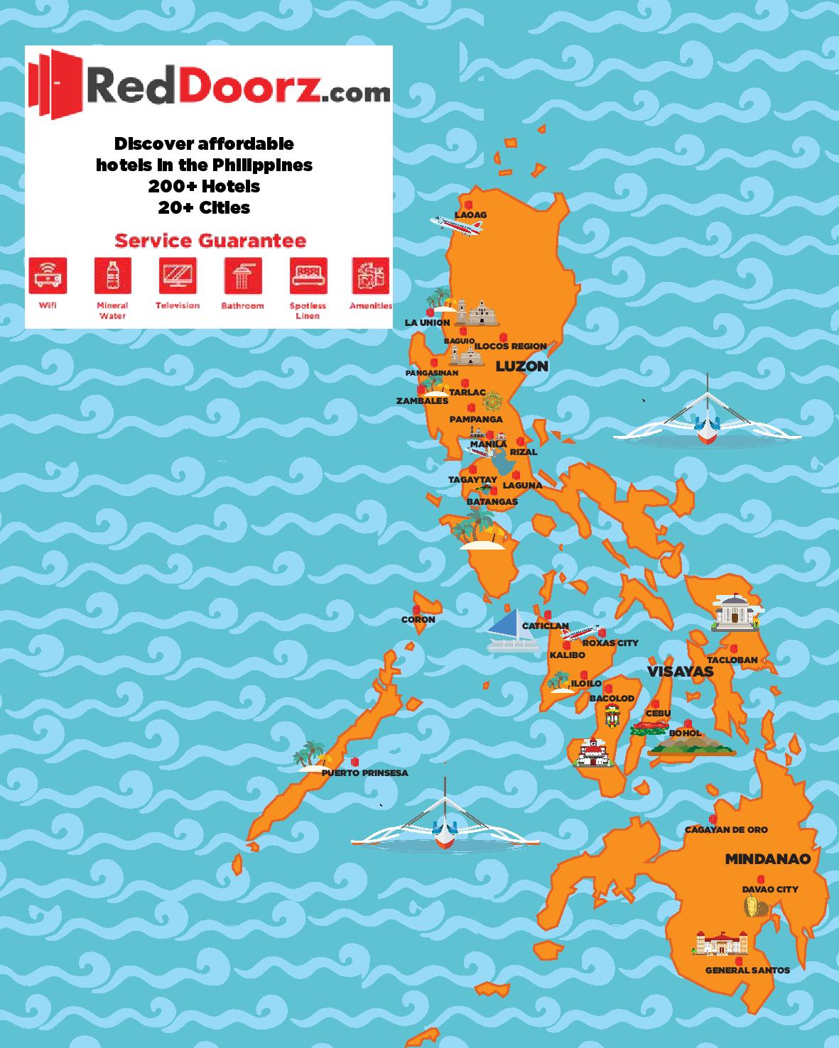 RedDoorz recommends 4 Philippine tourist spots: Mayon, La Union, Campuestohan Highland, Mapawa Adventure Park